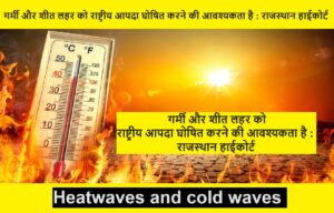 Heat Wave : लू और शीत लहर को राष्ट्रीय आपदा घोषित करने की आवश्यकता - राजस्‍थान हाईकोर्ट